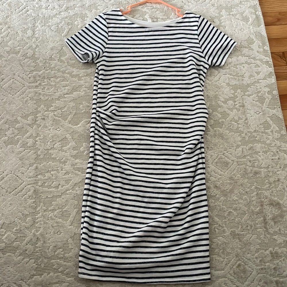 PinkBlush Striped Maternity Dress